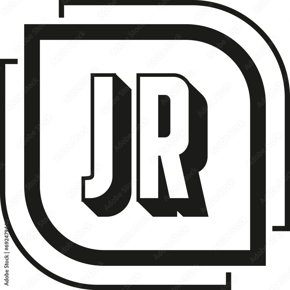 JR letter logo design on white background. JR logo. JR creative initials letter Monogram logo icon concept. JR letter design JR letter logo design on white background. JR logo. JR creative initials letter Monogram logo icon concept. JR letter design