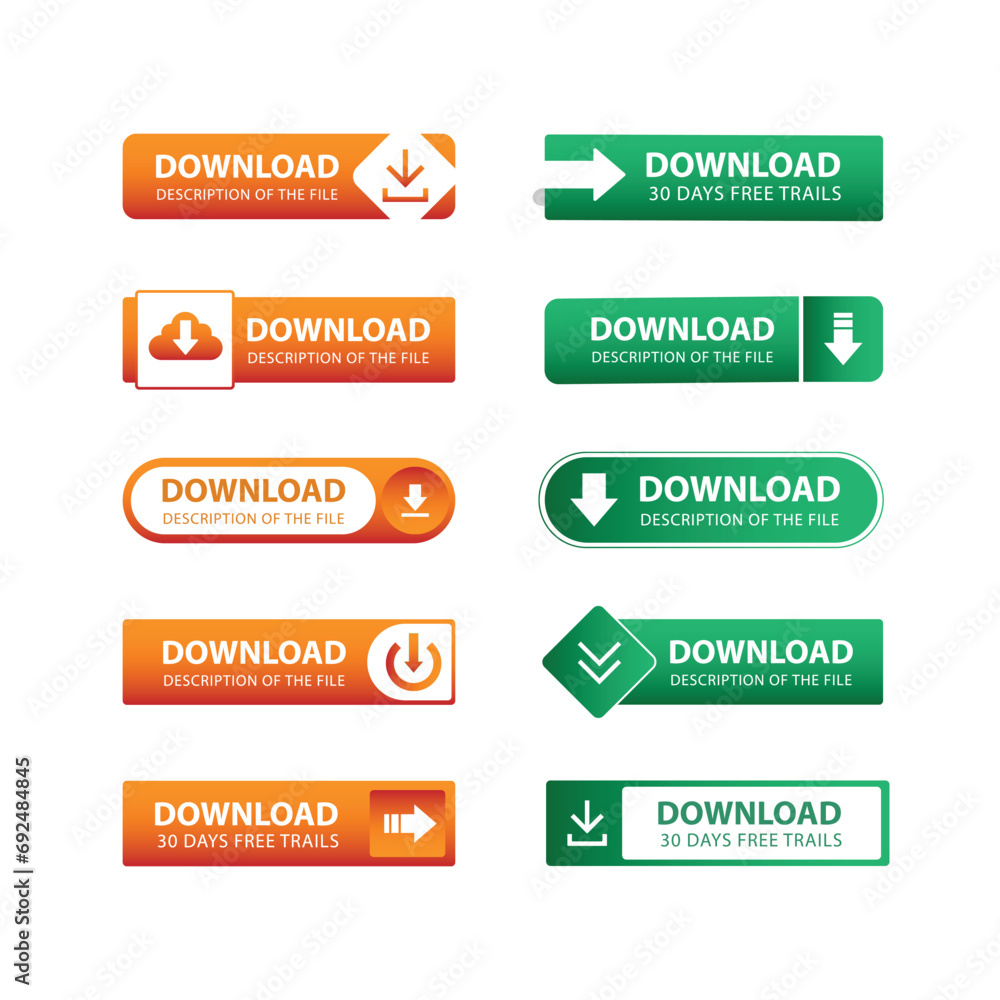 Fototapeta premium Download label collection Vector Template illustration