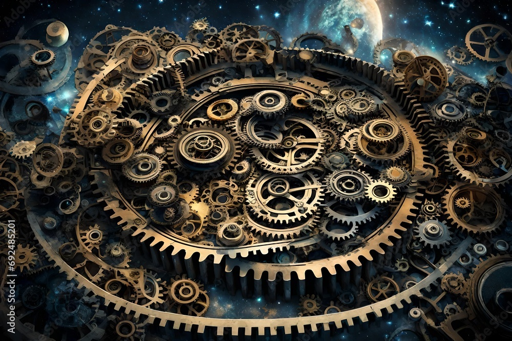 background with gears