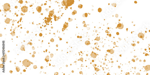 abstract depiction of brown and beige dots and splatters on a white background. It can be used as a background, texture, or pattern in graphic design, web design, or other creative projects.
