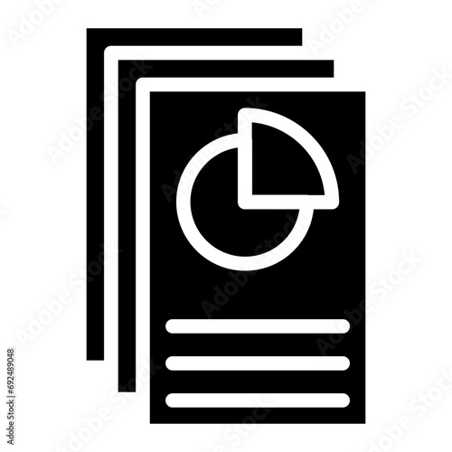 business report glyph 