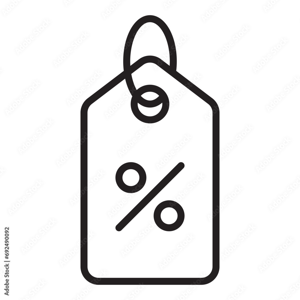 Discount line icon. Discount line icon.