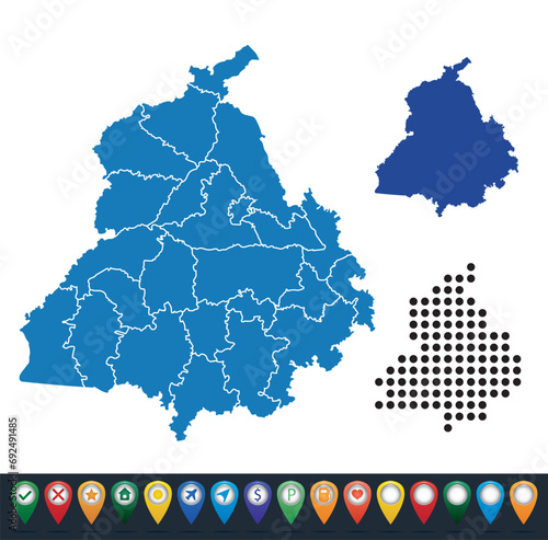 Set maps of Punjab state