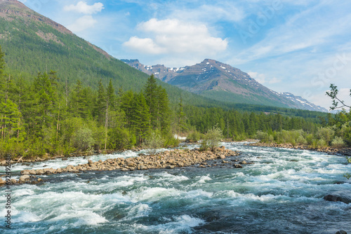 Hoisey River Gorge of Putorana Plateau. Russia, Siberia