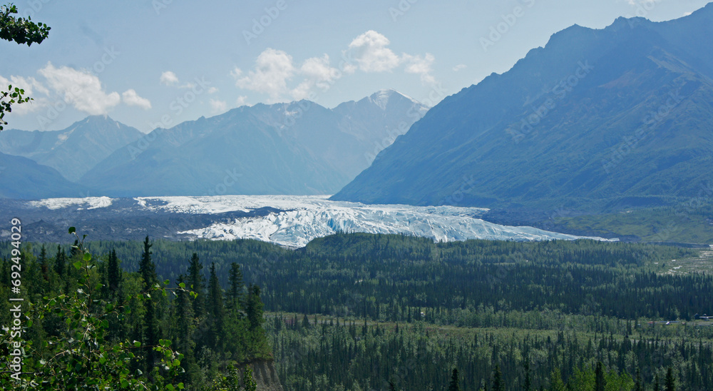 Matanuska Glacier, Glenn Highway, Anchorage, Glennallen, Alaska, USA