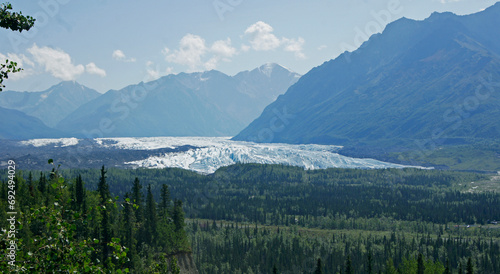 Matanuska Glacier, Glenn Highway, Anchorage, Glennallen, Alaska, USA