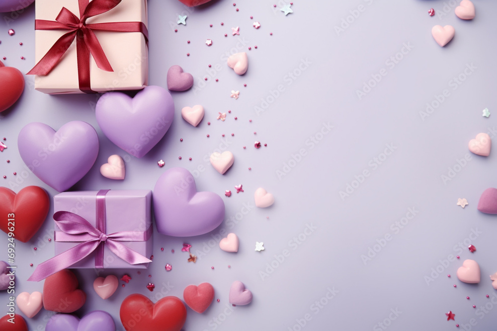 decoration on a wooden background flower gift decoration on a wooden background flower gift