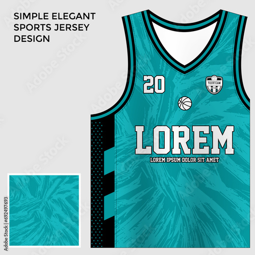 green sublimation basketball jersey template photo