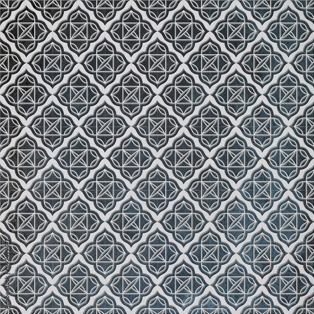Obraz premium decorative 3d geometric structure wallpaper pattern, digital ceramic tile, carpet, cover