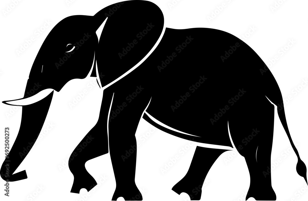 Fototapeta premium African Bush Elephant icon