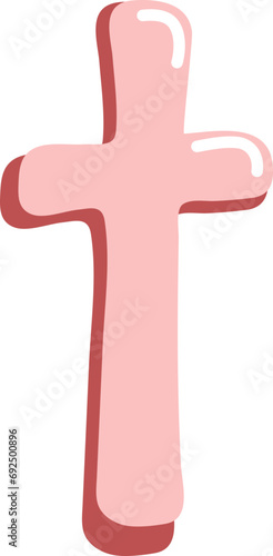 cute valentine alphabet lowercase t