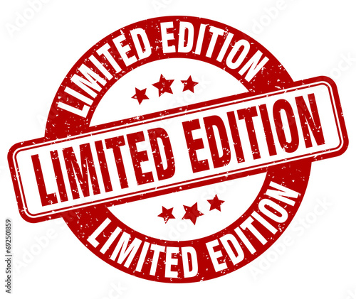 limited edition stamp. limited edition label. round grunge sign
