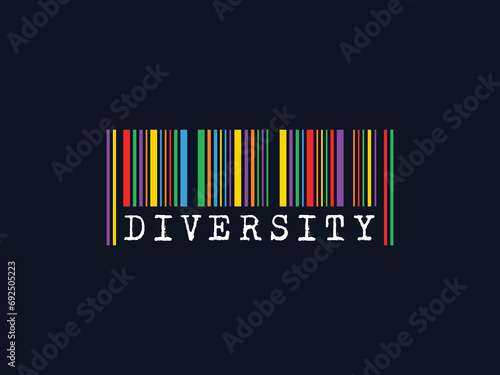 Diversity, typography, concept, social media post, banner, poster, flyer, diverse, society, multiculturalism, Demographic, demography, inclusion, equality, business