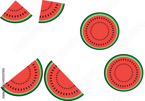 illustration of a watermelon