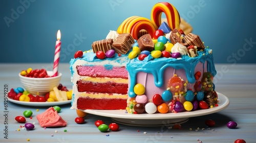 delicious fun cake food illustration tasty yummy, indulgence bakery, confectionery icing delicious fun cake food photo