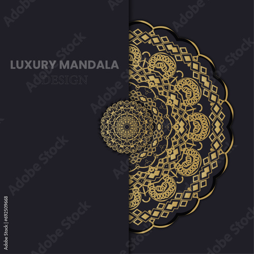  vector elegant mandala background with luxurious style