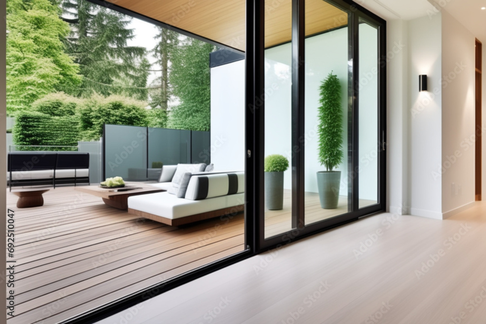 modern living room with a window modern living room with a window