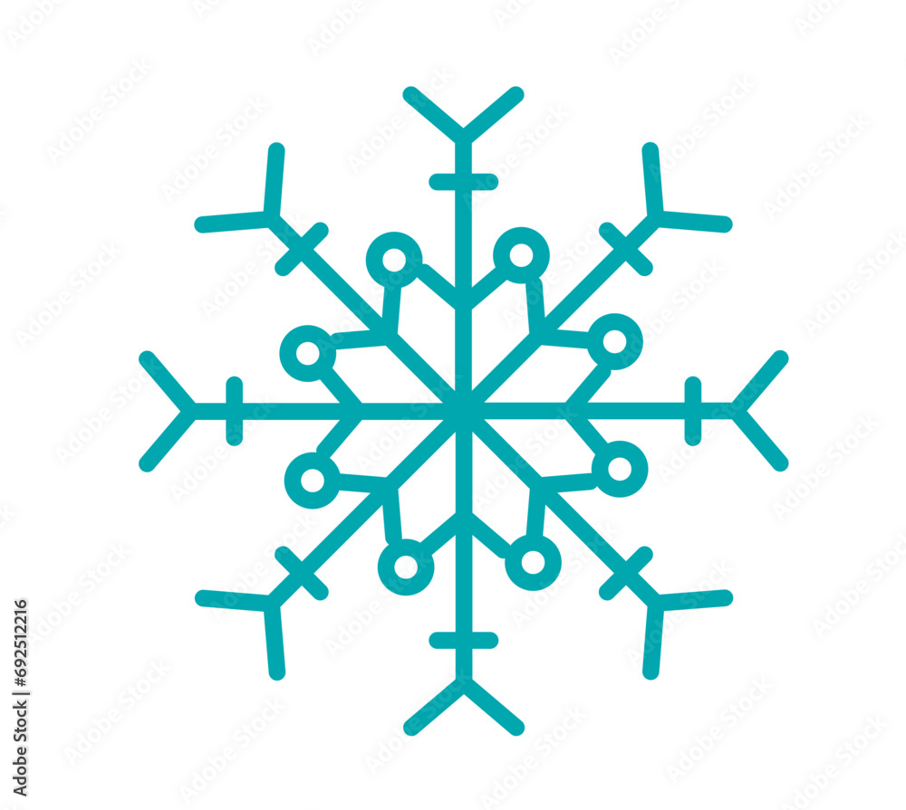 Schneeflocke - Symbol - Zeichen - Vektor Schneeflocke - Symbol - Zeichen - Vektor