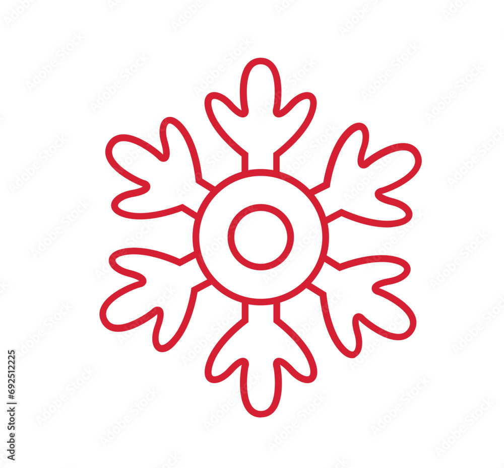 Schneeflocke - Symbol - Zeichen - Vektor Schneeflocke - Symbol - Zeichen - Vektor