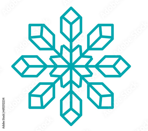 Schneeflocke Symbol - Vektor