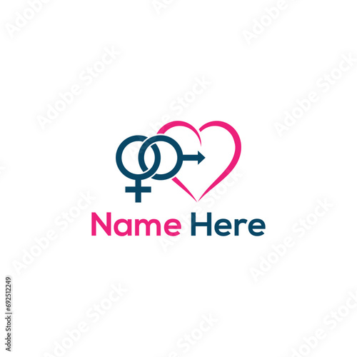 Sexual health logo illustration background design
