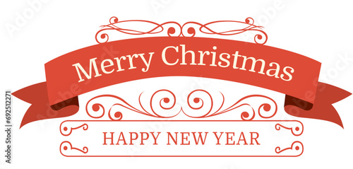 Merry Christmas - Badge - Vector