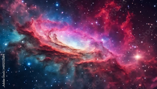 Nebulosa Colorata nello Spazio Galattico photo