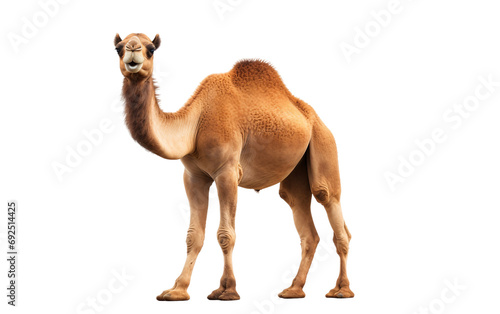 Camel Portrait On Isolated Background