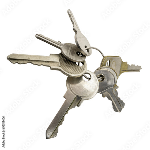  trousseau de clés sur fond transparent, PNG