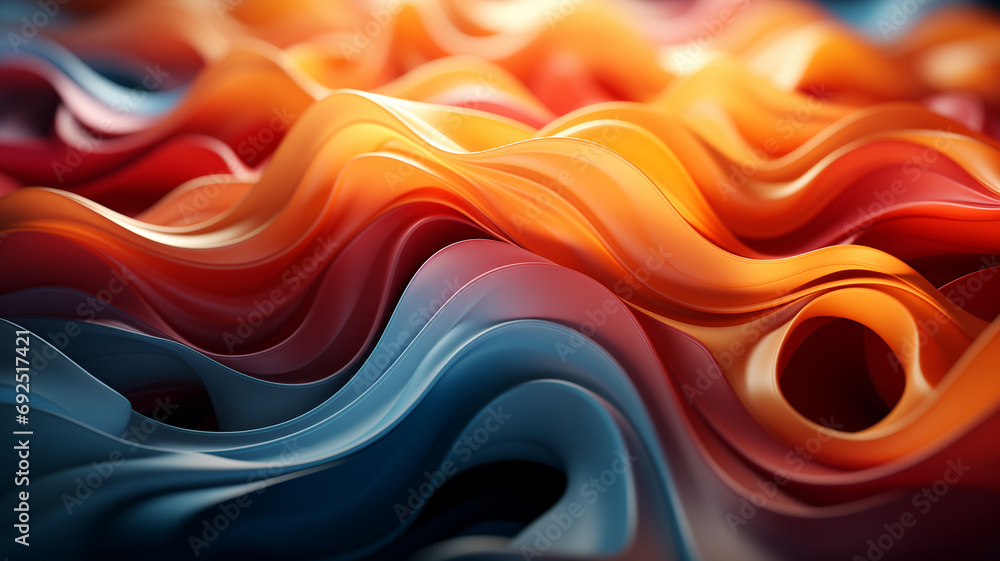 Fototapeta premium Colorful abstract background like water color waves 
