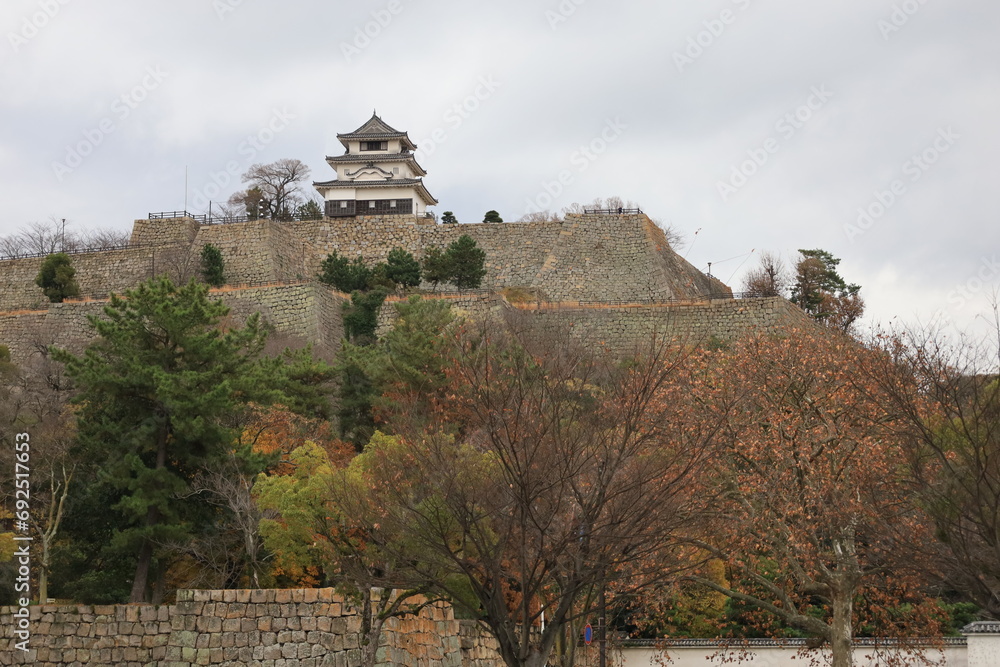A Japanese castle : Marugame-jyou Castle in Marugame City in Kagawa Prefecture 日本のお城:香川県の丸亀市にある丸亀城 A Japanese castle : Marugame-jyou Castle in Marugame City in Kagawa Prefecture 日本のお城:香川県の丸亀市にある丸亀城