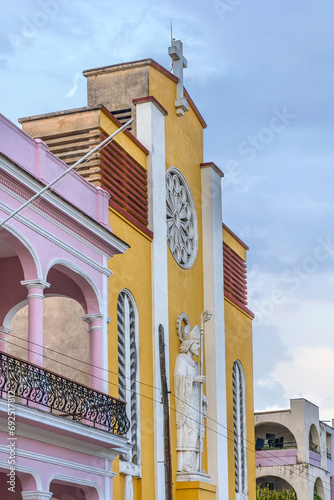 Facade of the San Eugenio de la Palma Cathedral, Ciego de Avila, Cuba