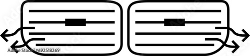Car Air Vent Icon , vector illustration