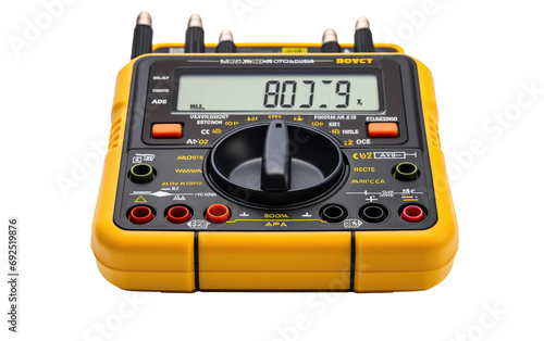 Digital Multimeter On Isolated Background photo