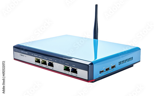Modem Router Combo On Isolated Background