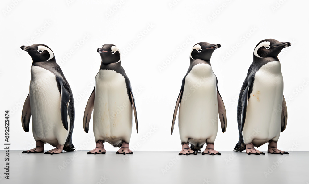 Obraz premium group of penguins