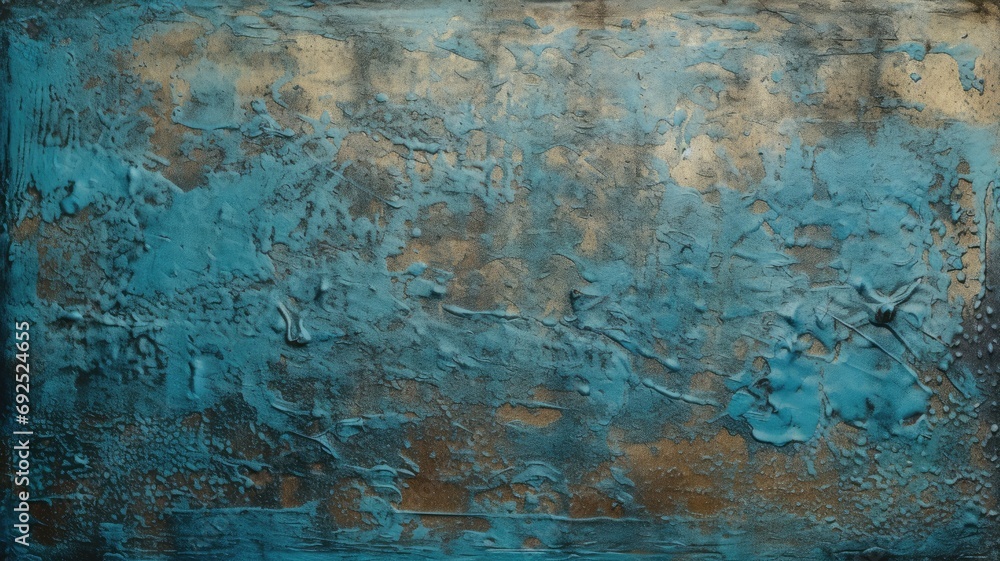 grungy blue paint concrete texture wallpaper for wall surface