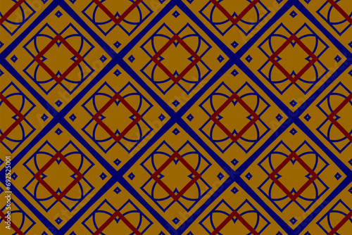 Abstract classic golden pattern. Geometric shape with city-forming abstract background. For greeting card, flyers posters, brochures. 