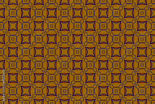 Abstract  geometric background. Dynamic shapes composition. Seamless pattern with symmetric geometric ornament. 