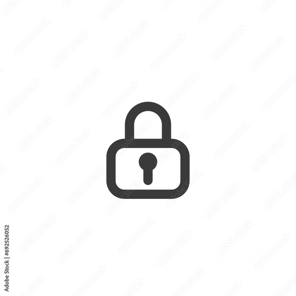 lock icon line style lock icon line style
