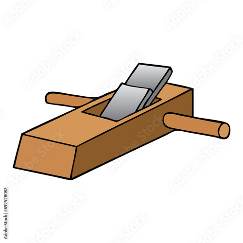 wood shaving vector illustration