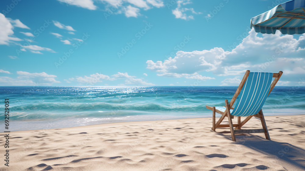 Beach chairs stand perfectly amidst the sea. It is a viewpoint where you can admire the sky and sea with peace of mind and relaxation. Seeing these spectacular views will provide you with a memorable.