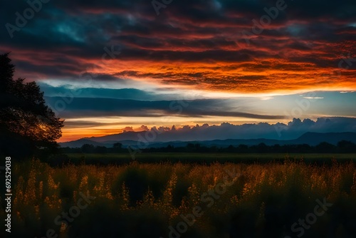 A beautiful, multihued sunset. © Amazing-World