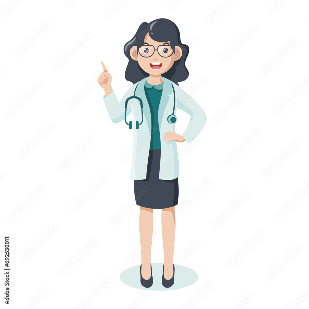 doctor flat illustration, design, vector, character doctor flat illustration, design, vector, character