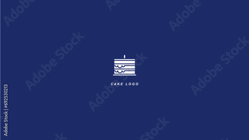 Logo cake birthday simpel fresh