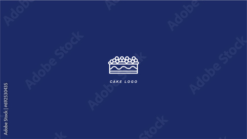 Logo cake birthday simpel fresh photo
