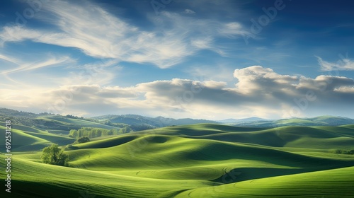 scenery knoll hills landscape illustration view outdoors, beauty greenery, meadow valley scenery knoll hills landscape