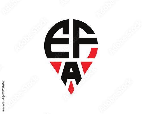 EFA letter location shape logo design. Free Download EFA letter location shape logo design. - GFXLoad