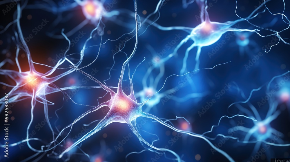Brain neuron cells concept Brain neuron cells concept
