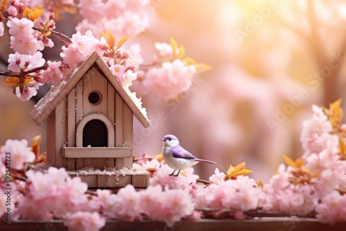 bird house on a tree